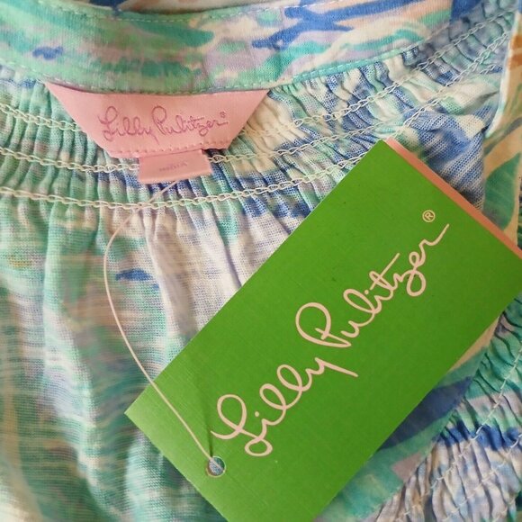Lilly Pulitzer NWT Sail Boats Lilac Verbena Essie Sleeveless Summer Top Sm - Picture 9 of 10